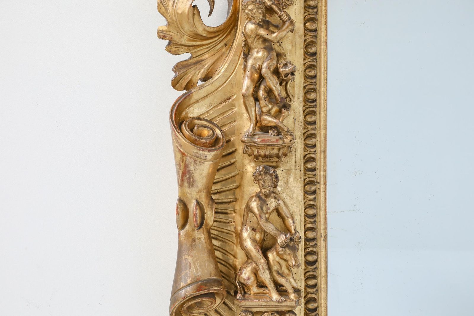 Gilt Wood Antique Mirror, French Louis XV Style, 19th Century photo buy