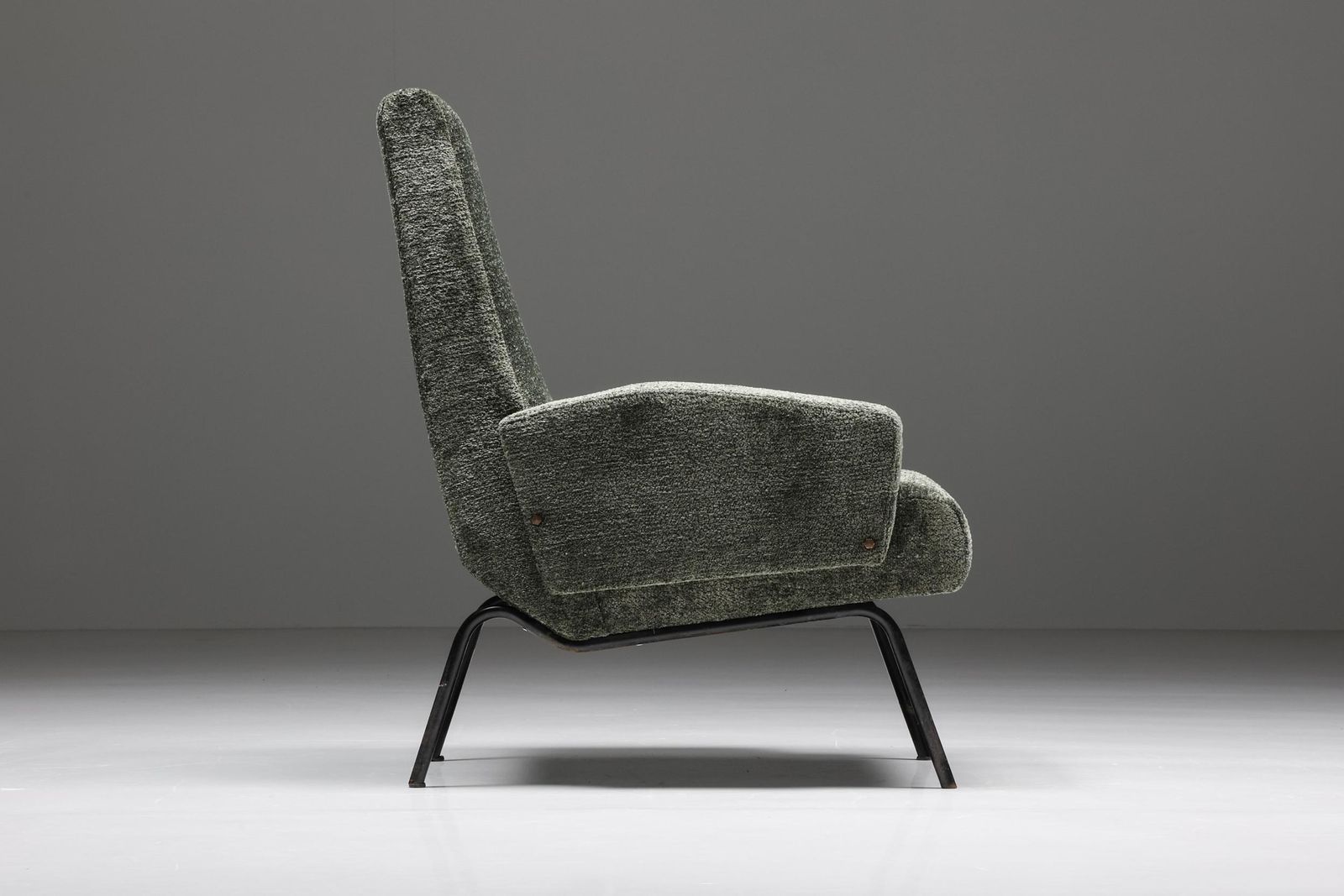 Mid Century Modern Italian Lounge Chairs In The Style Of Gastone Rinaldi, 1950's photo vinterior