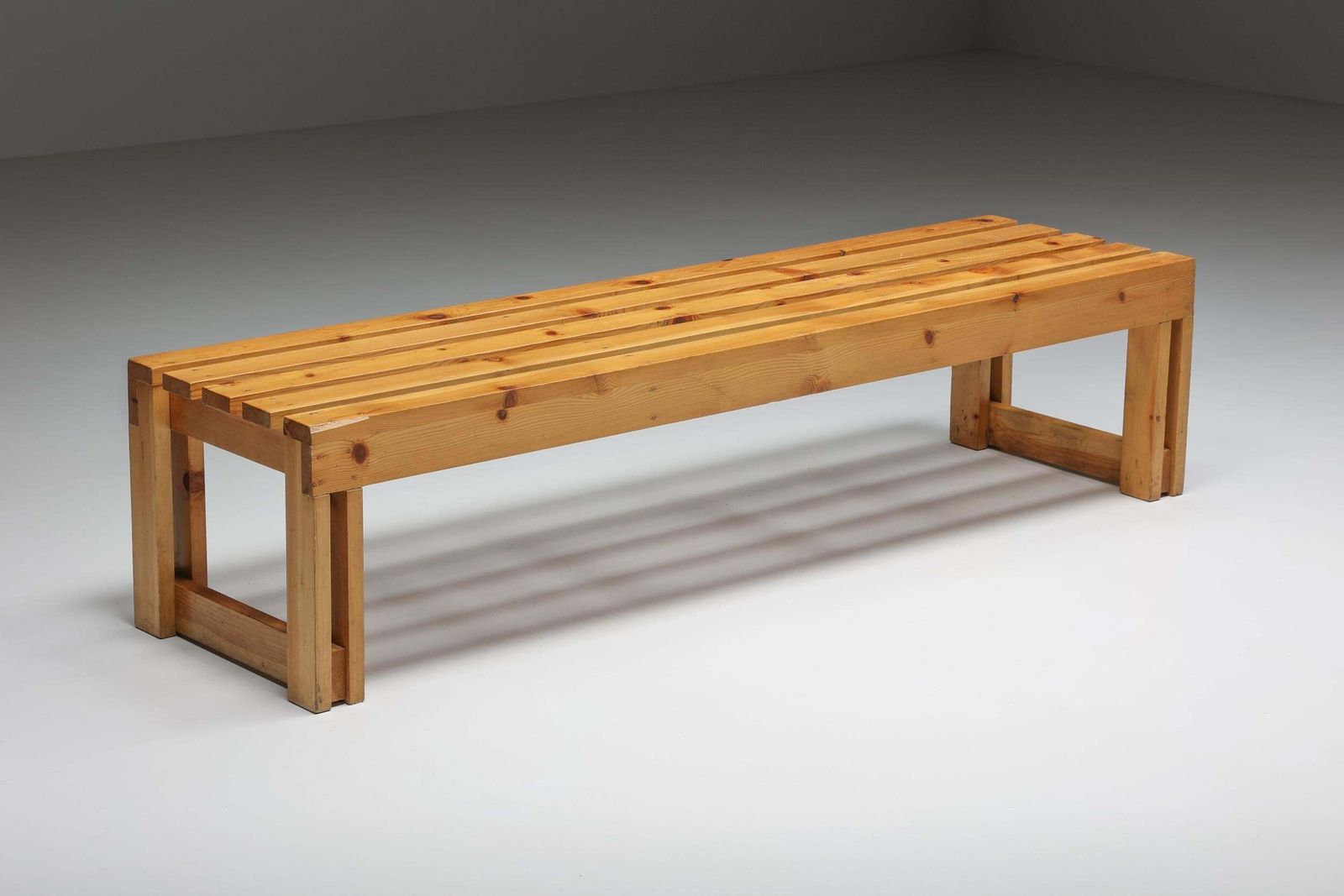 Italian Pine Bench Set From Old Vineyard, Modernist, Italy, 1960's photo 1804.0