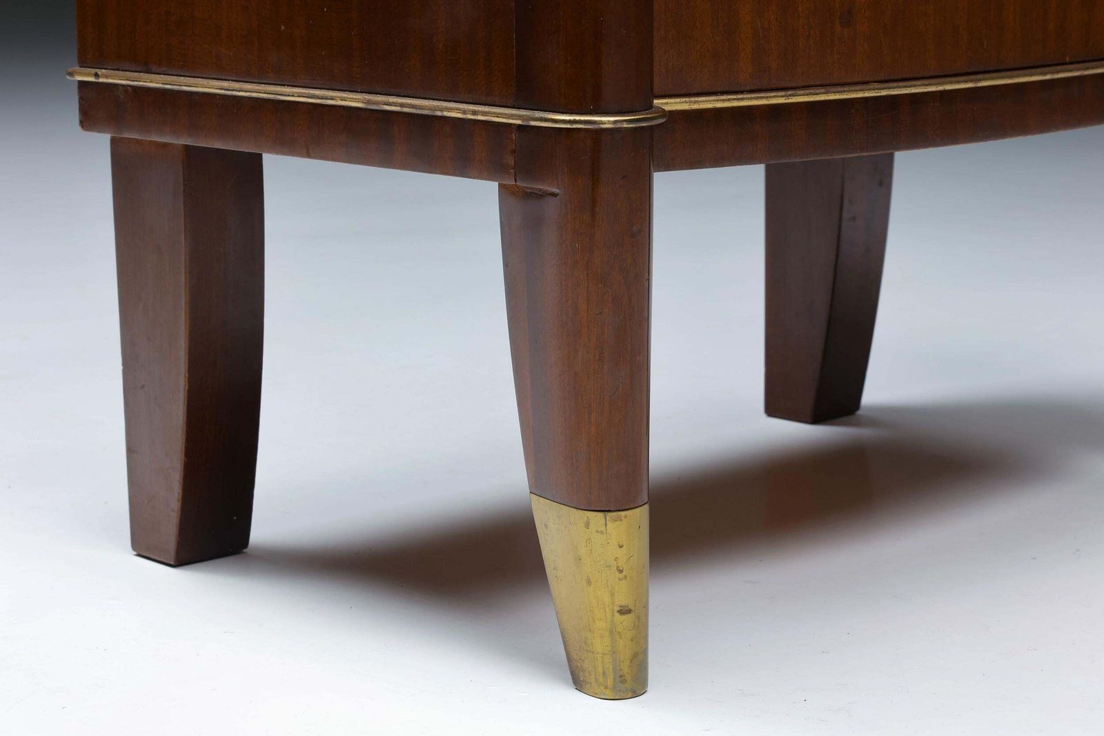 De Coene Brown Bed Side Table, Art Deco, Henry Van De Velde, 1960's photo vintage