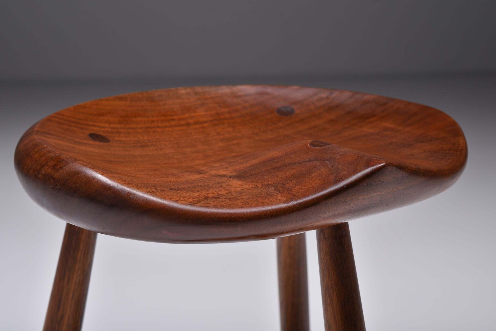 Studio Furniture American Craft Stool Mid Century Modern 1960s USA photo vinterior