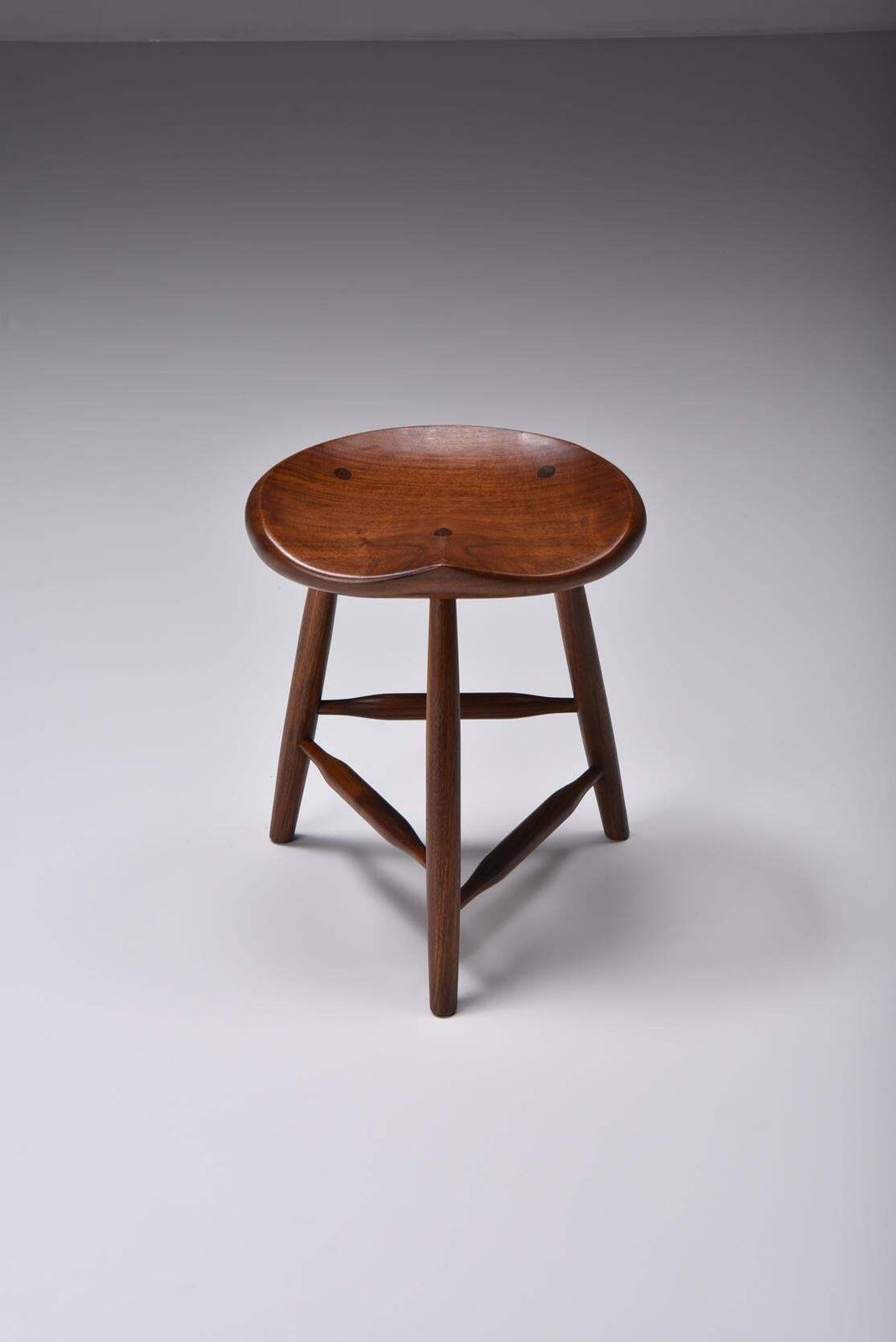 Studio Furniture American Craft Stool Mid Century Modern 1960s USA photo vintage