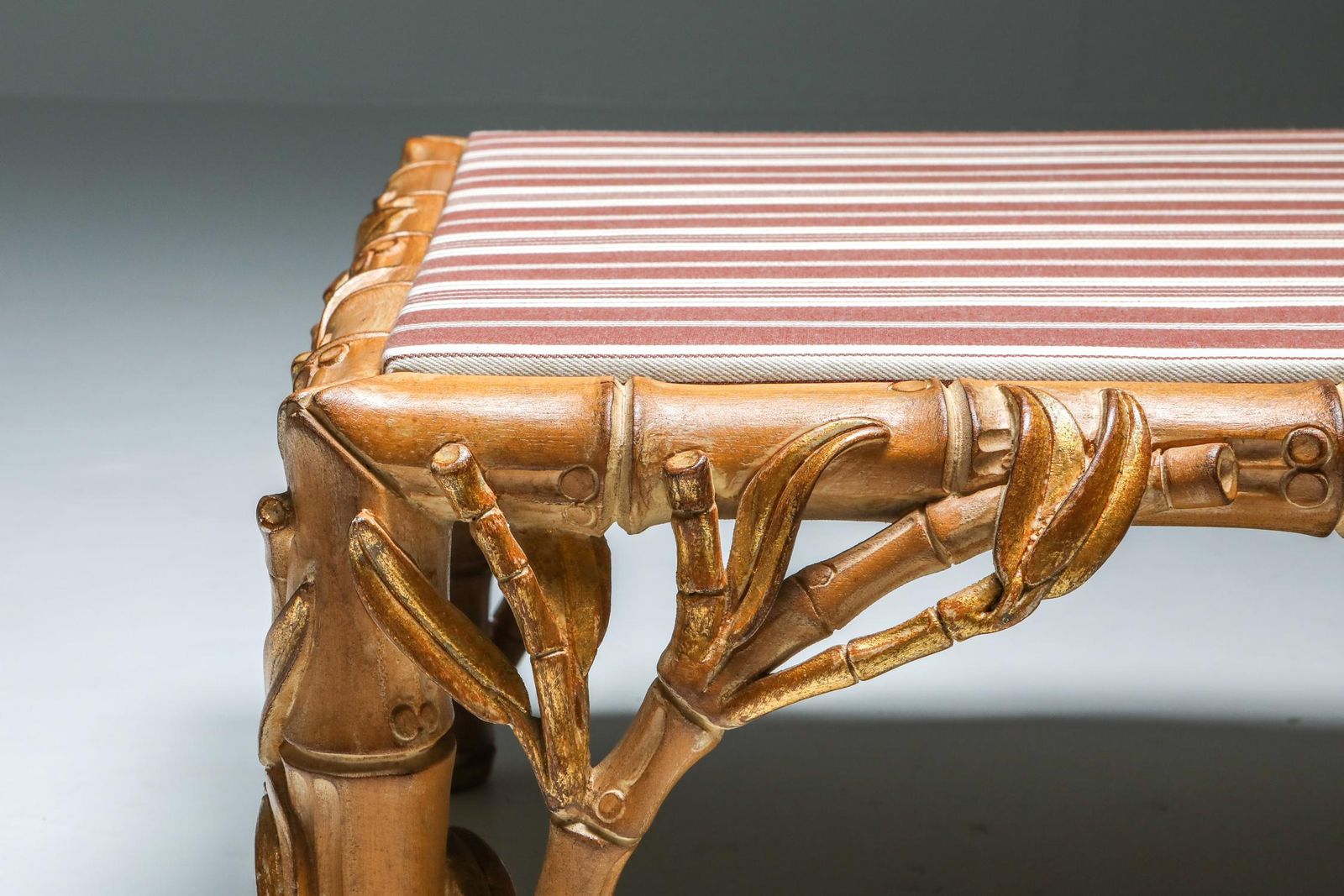 photo vinterior Bamboo Pair Of Ottoman, Arpex, Italy, 1970s