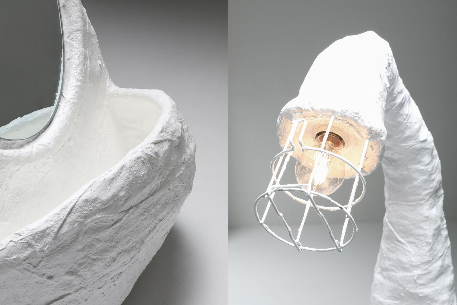 photo vinterior Sculpture With Mirror Lamp By Decio For Everyday Gallery