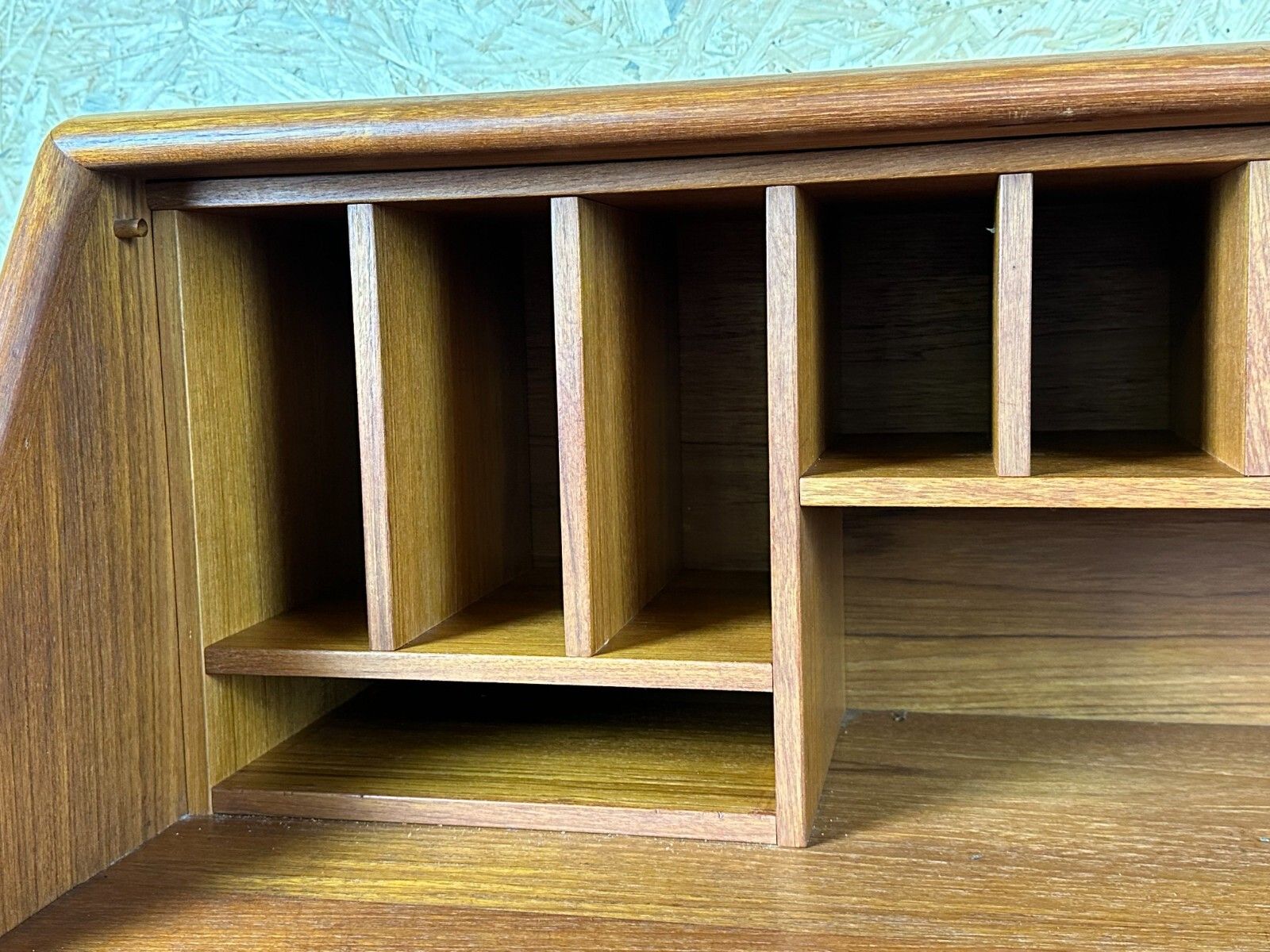 photo vinterior 60s 70s Teak Secretary Chest Of Drawers Danish Modern By Dyrlund Denmark