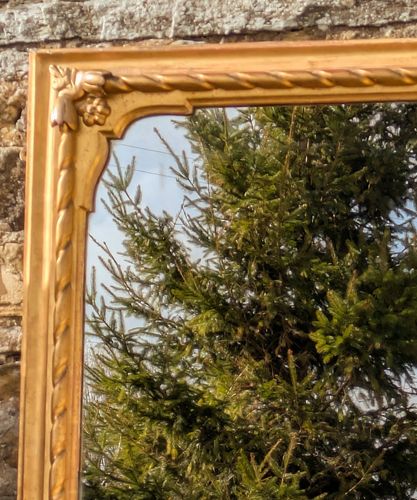 Large Antique Gilt Wood Overmantel photo 1250.0