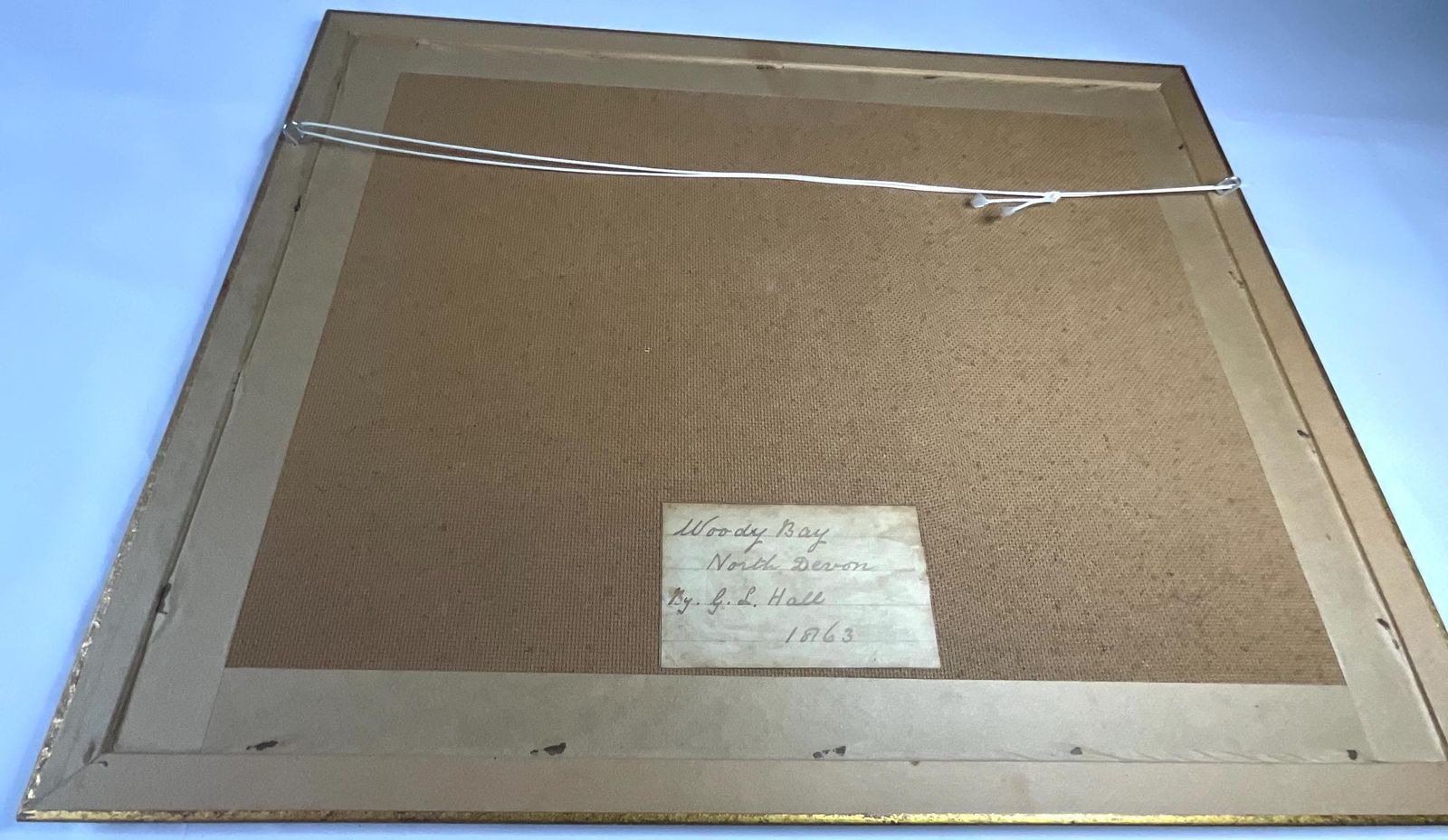 Antique Watercolour By George Lothian Hall, Signed And Dated. 1863. photo vinterior