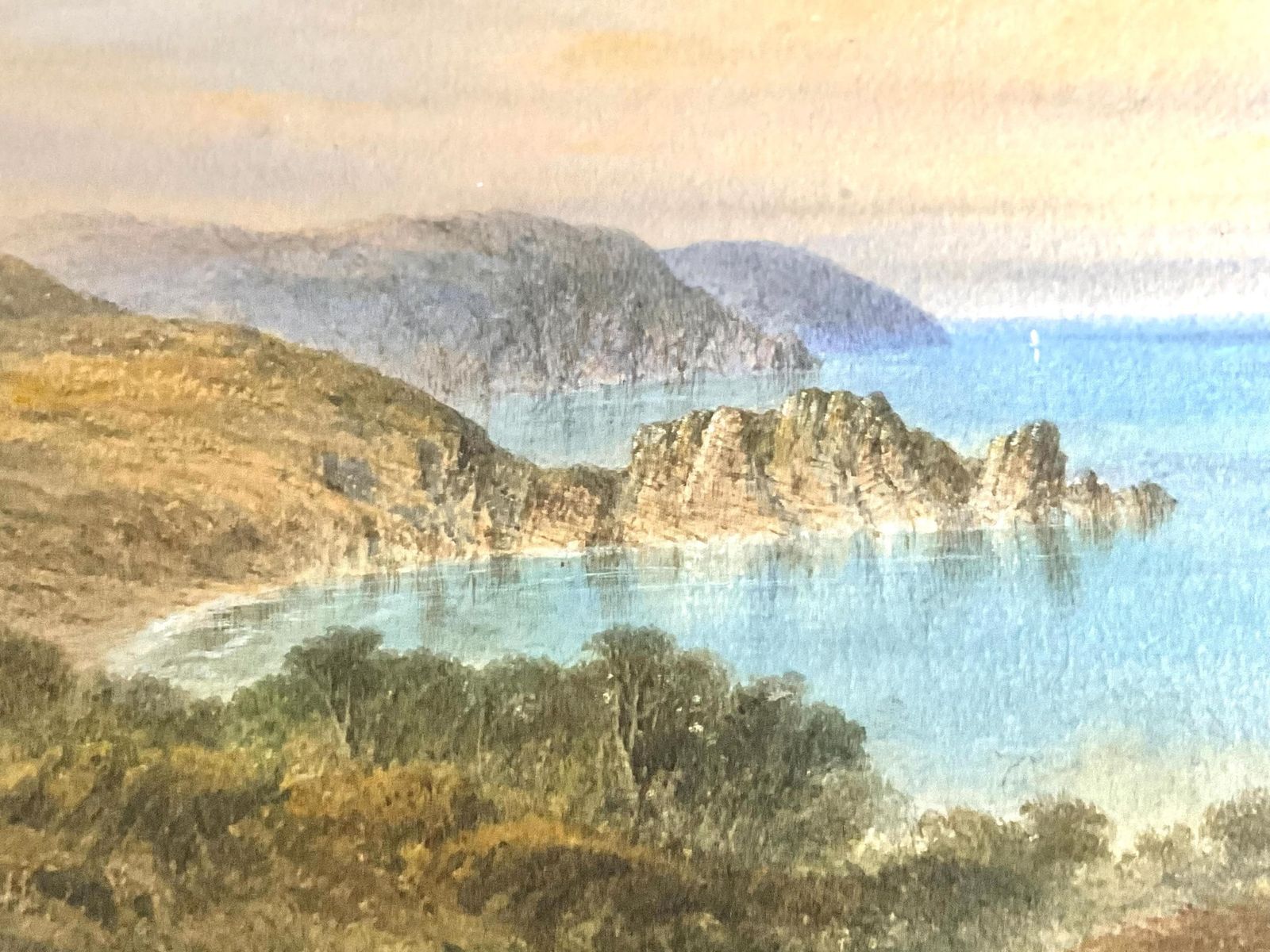 Antique Watercolour By George Lothian Hall, Signed And Dated. 1863. photo buy
