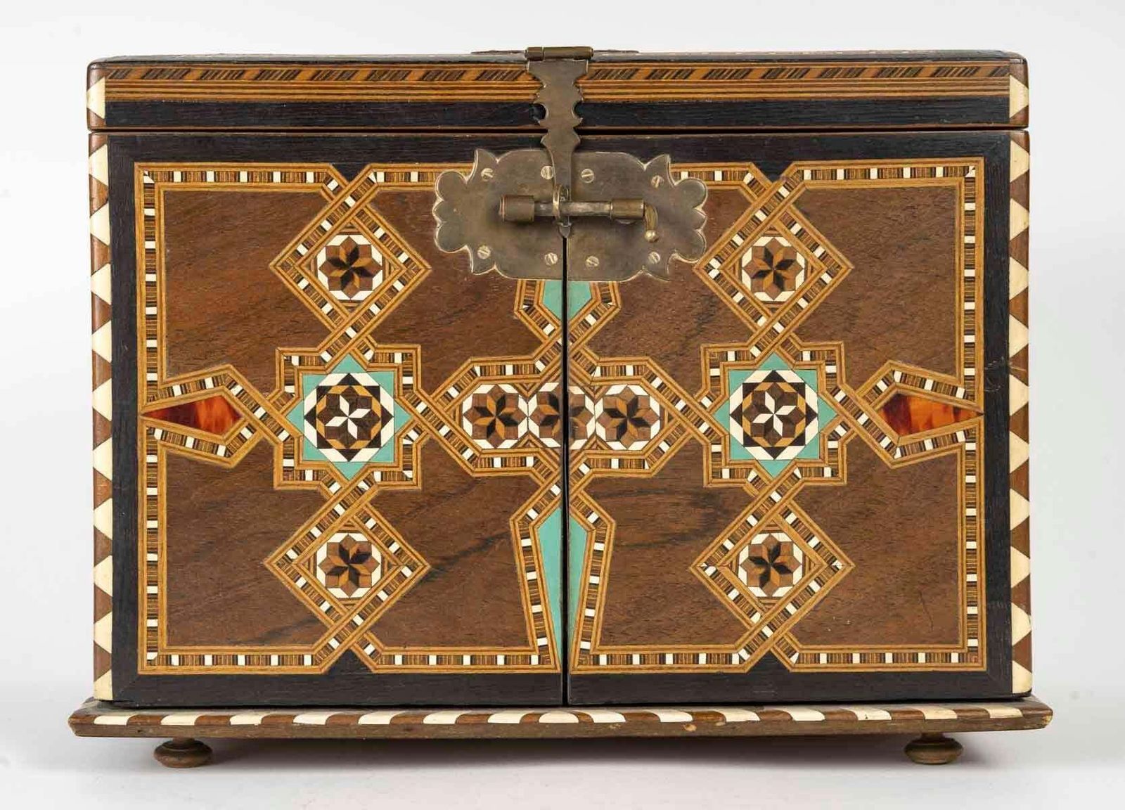 Chest, Box Forming A Cabinet, Orientalist Art, 19th Century, Napoleon III Period photo Furniture