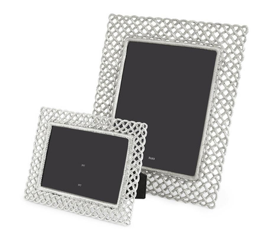 Love Knot Photo Frame In Silver Metal, Large Size Model. photo buy