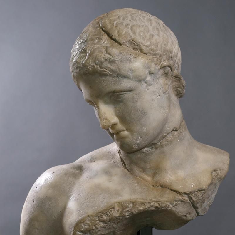 Sculpture Representing The Bust Of A Greek Sportsman In The Hellenistic Period. photo 1937.0