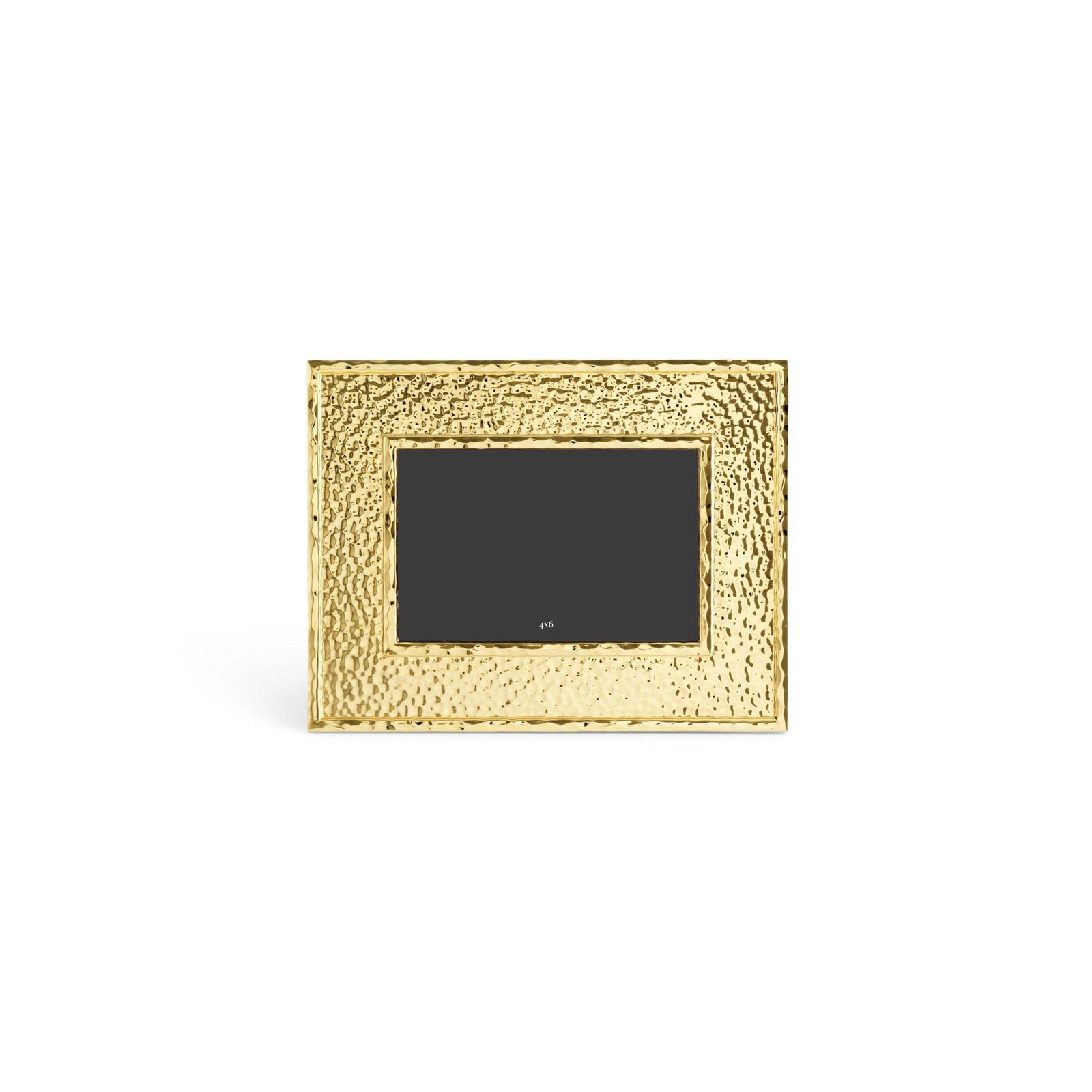 Small, Contemporary Photo Frames In Hammered And Gilded Metal. photo for sale