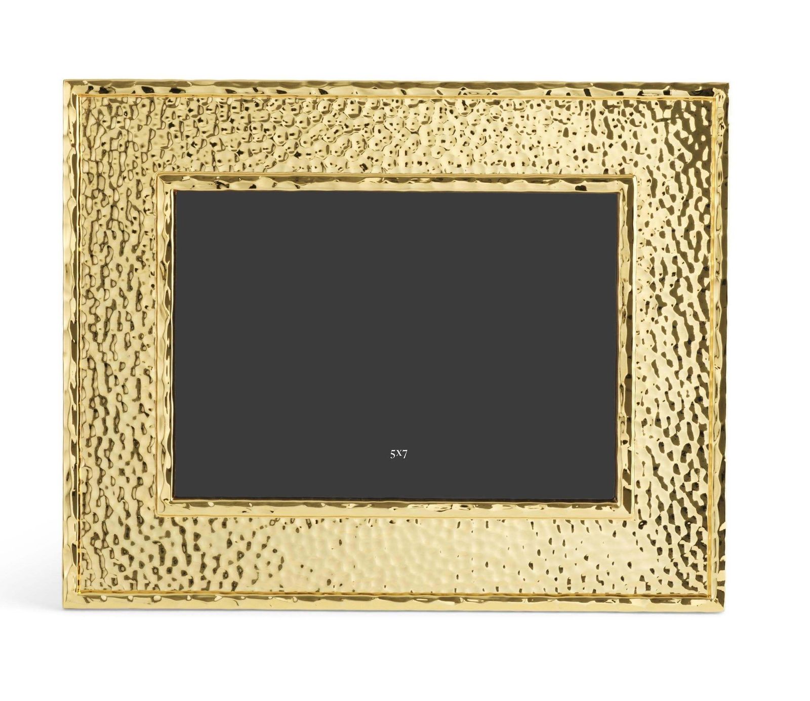 Contemporary Hammered Metal And Gold Medium Photo Frame. photo for sale