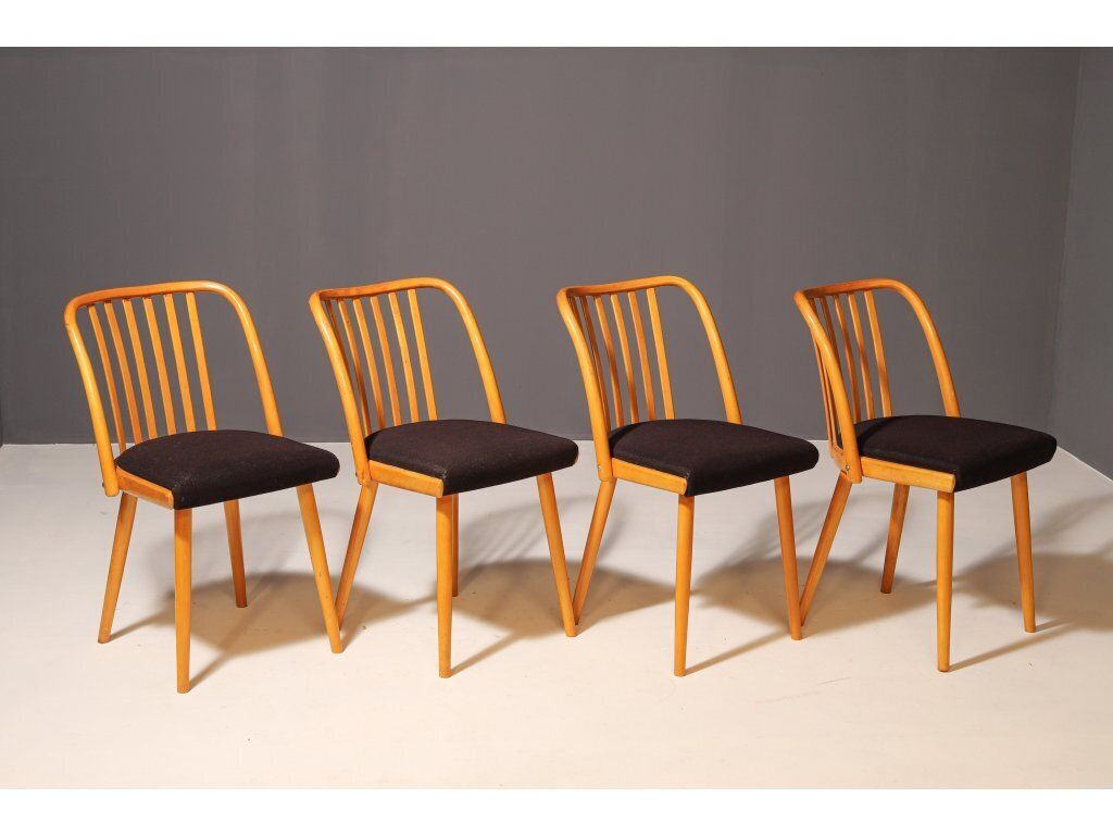Set Of Four Wooden Chairs | Antonín šuman, 20th Century photo buy