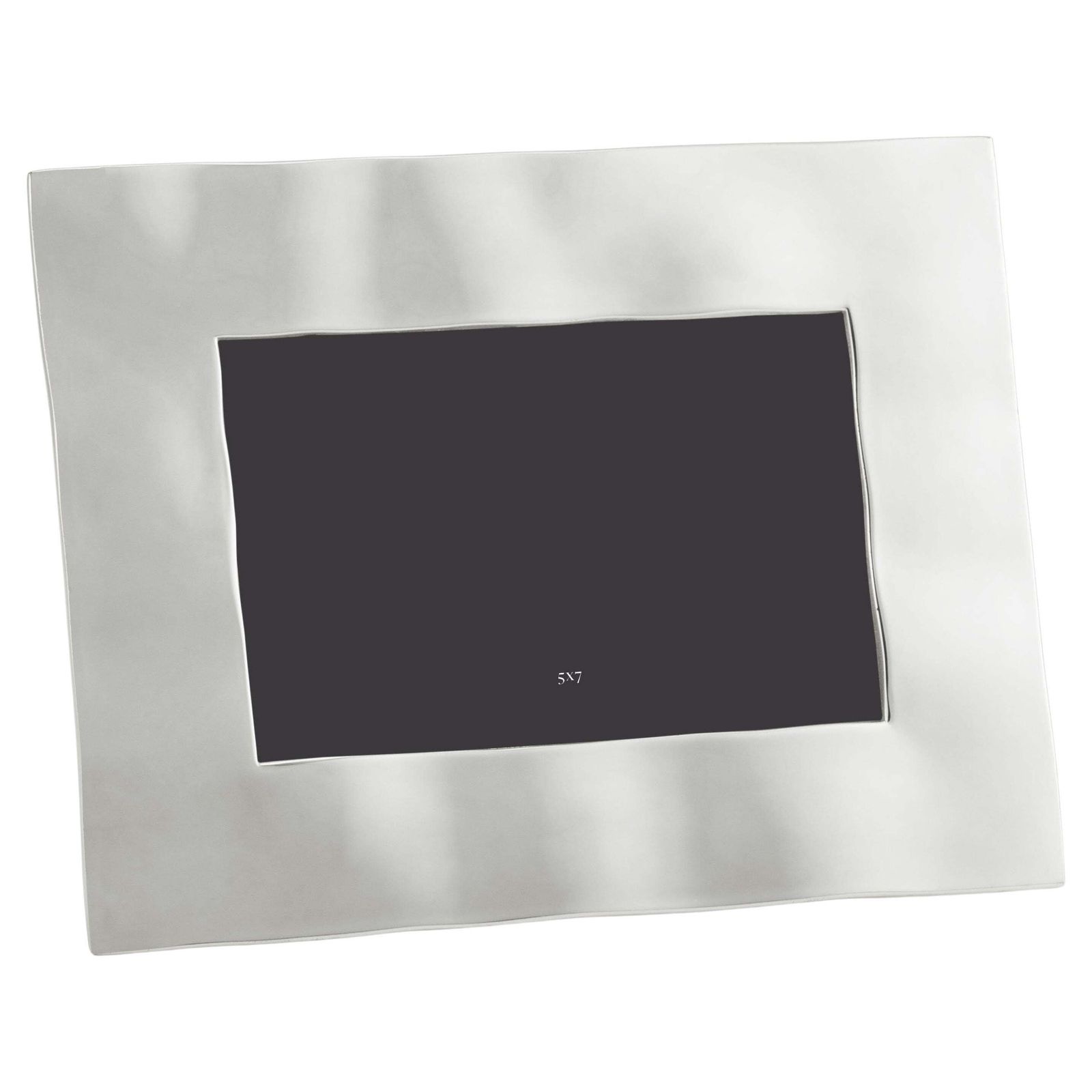 Reflective Photo Frame In High Quality Nickel Plated Sheet Metal, Medium Model.