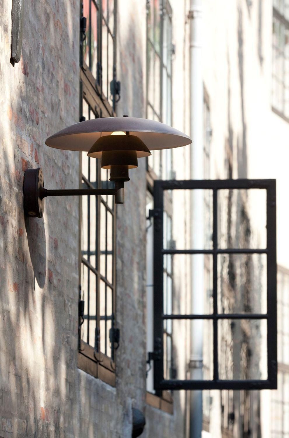 Louis Poulsen, Outdoor Wall Lamp In Cooper By Poul Henningsen photo for sale