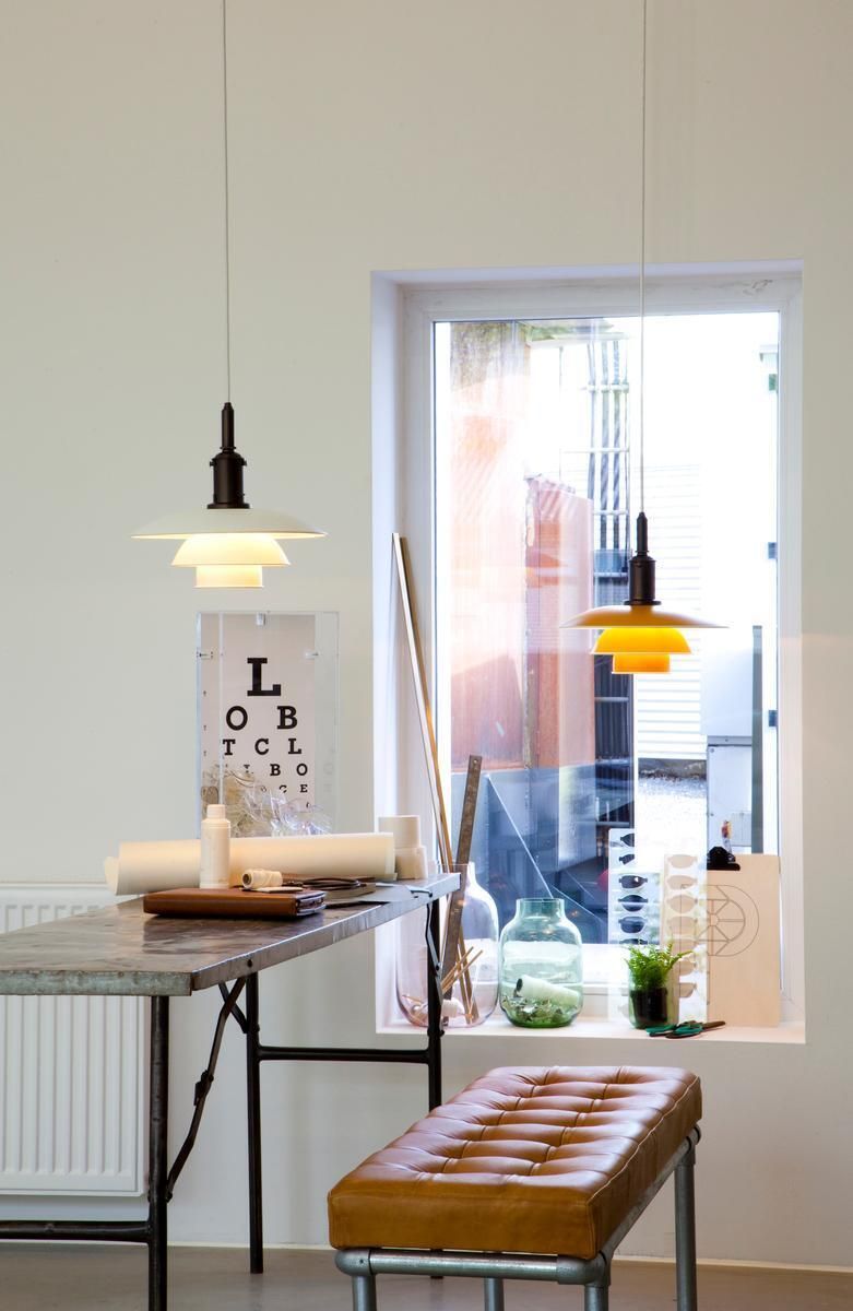 Louis Poulsen, Medium Metal Pendant Light By Poul Henningsen photo vintage