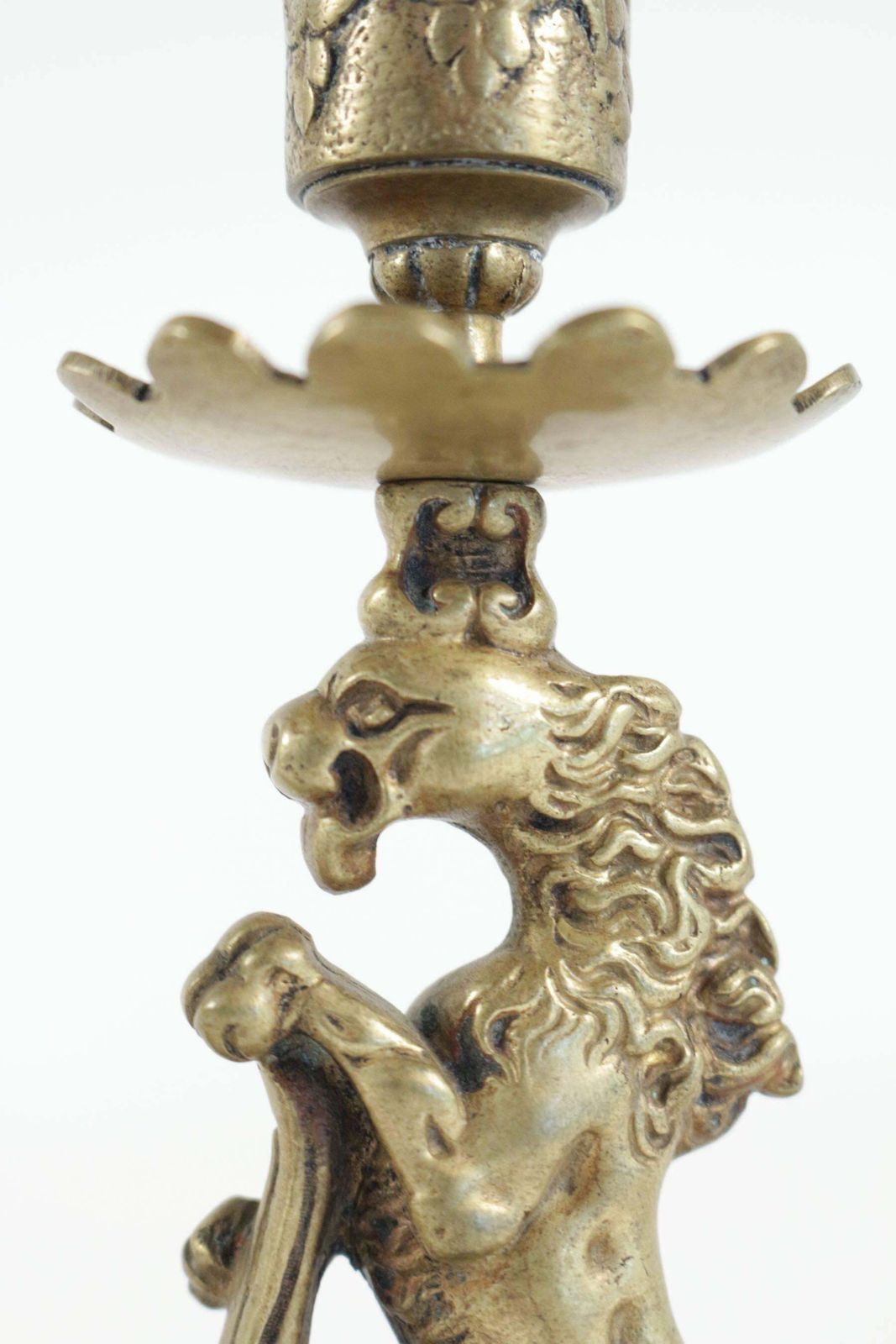 Pair Of Candlesticks From The 19th Century In Bronze, Napoeon III Period photo vintage