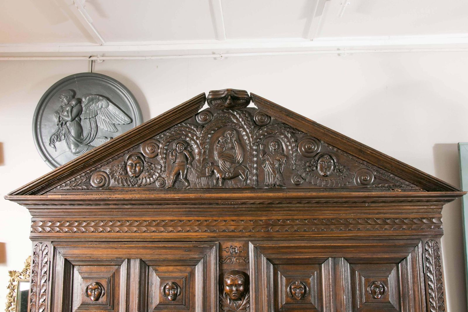 17th Century Furniture Important Supposedly From Northern Italy, Antique Art. photo for sale