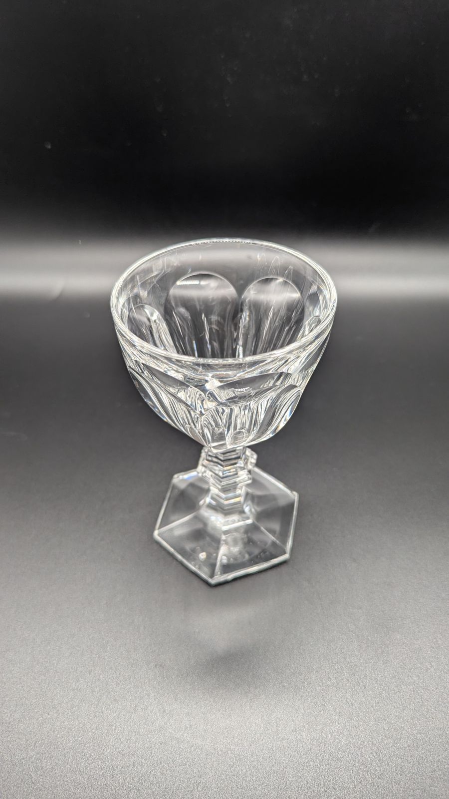 Set Of Six Baccarat Harcourt 1841 Wine Glasses (Size 3) – Complete With Their Original Box From 1970s. photo 550.0
