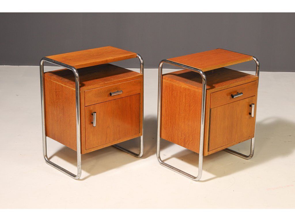 Pair Of Functionalist Nightstands | 1930s–1940s photo furniture