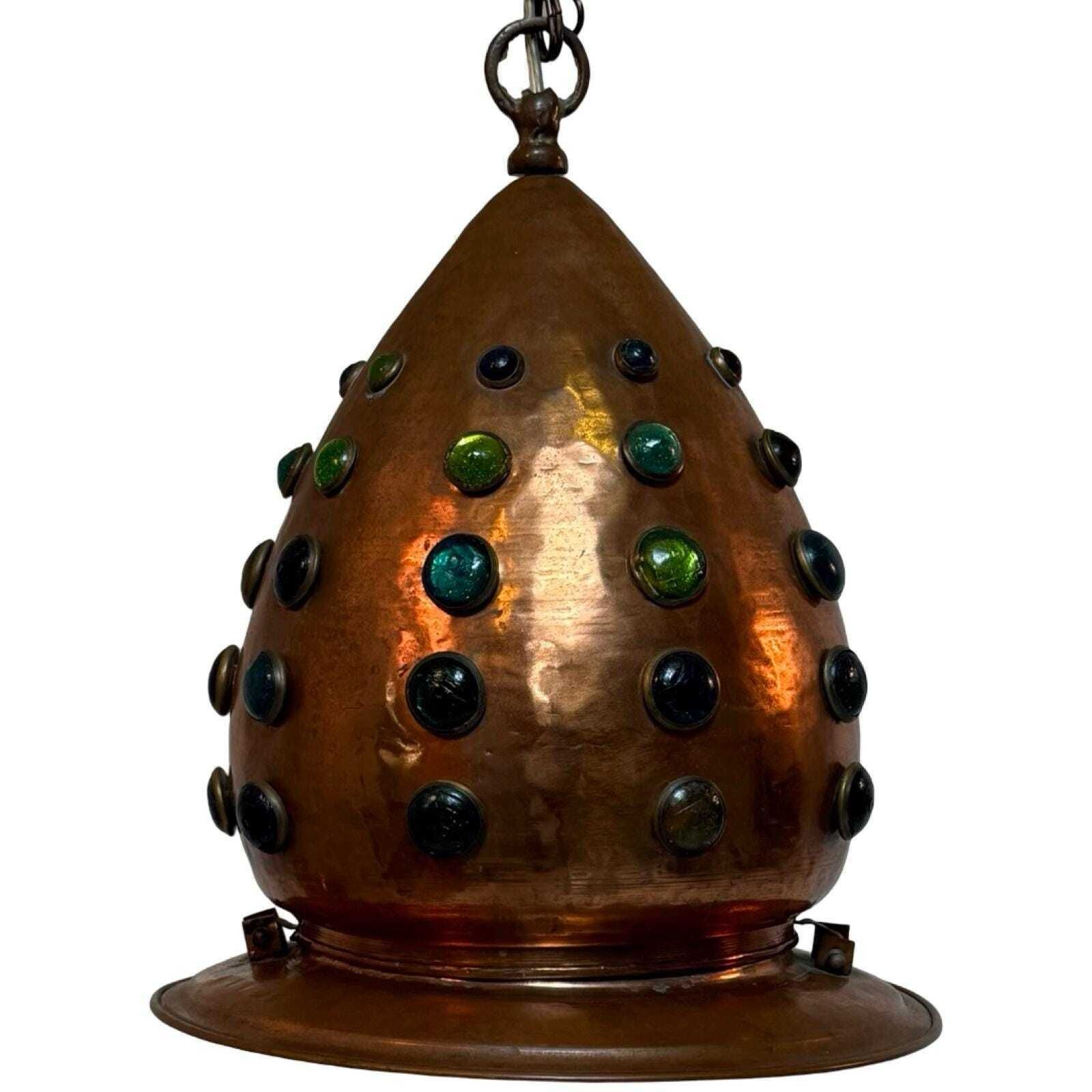 Vintage   Xl Hanging Pedant From Copper And Glass With A Long Chain   In The Style Of Nanny Still, Raak   Contemporary Arabic photo furniture