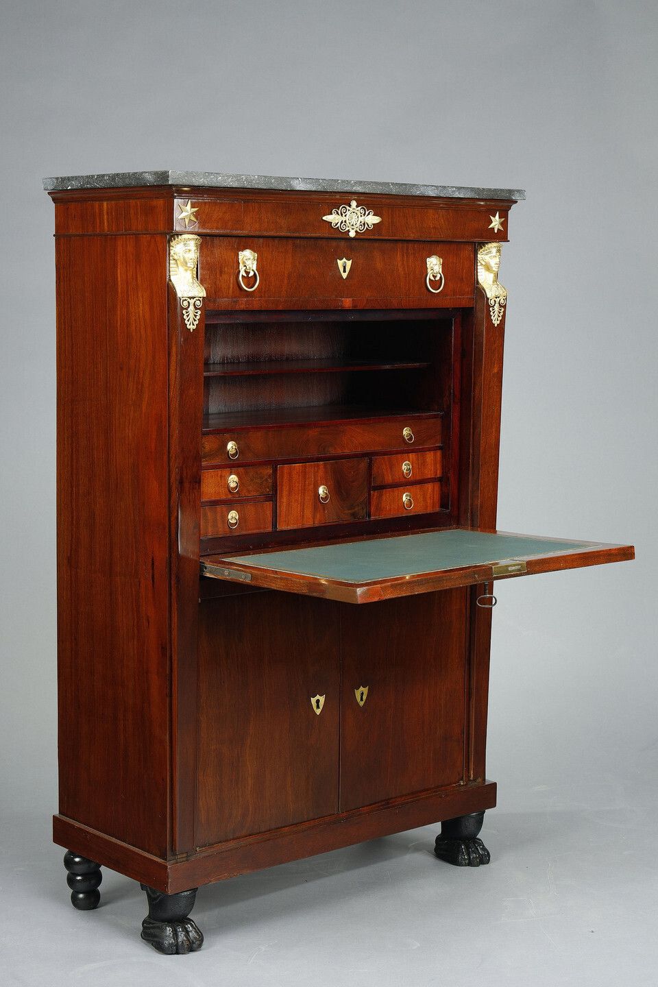 Consulate Secretary In Mahogany And Mahogany Veneer photo 4888.0
