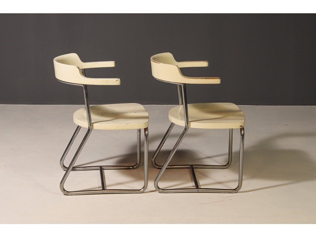 Bauhaus Armchairs Model K 16 By Robert Slezák, 1930s photo 1259.0