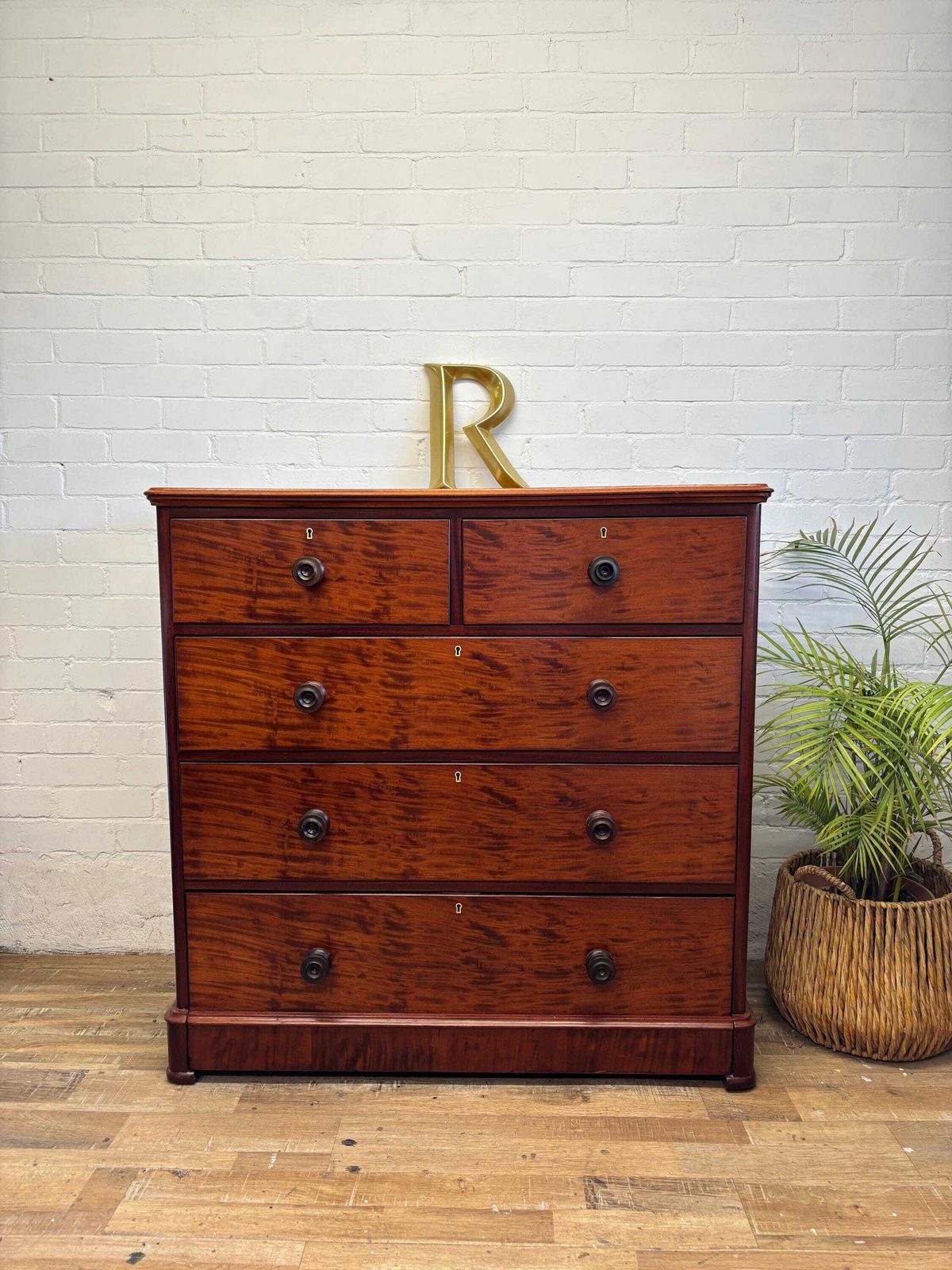 Victorian Mahogany Chest Of Drawers Beautifully Restored photo furniture