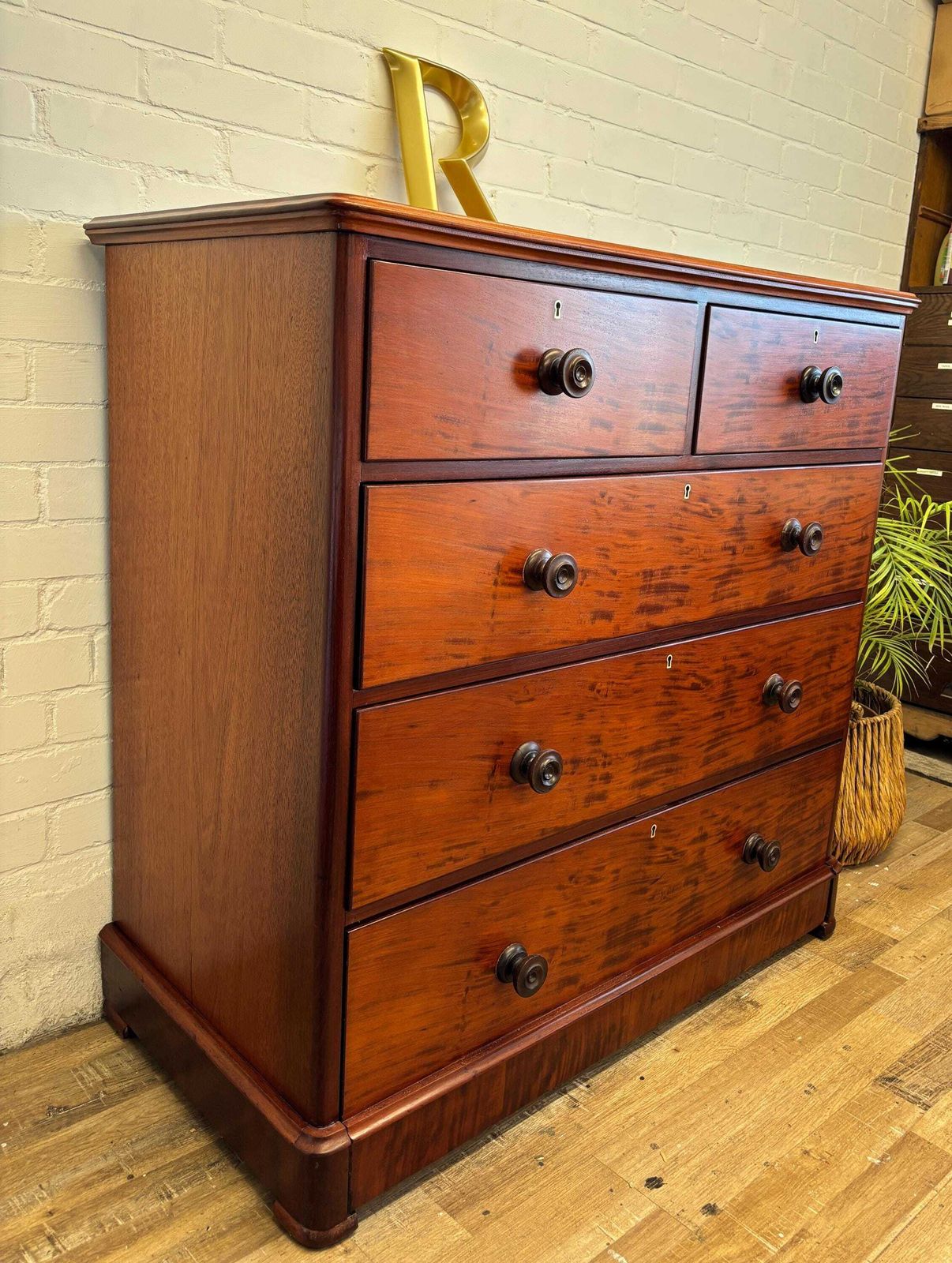 Victorian Mahogany Chest Of Drawers Beautifully Restored photo for sale