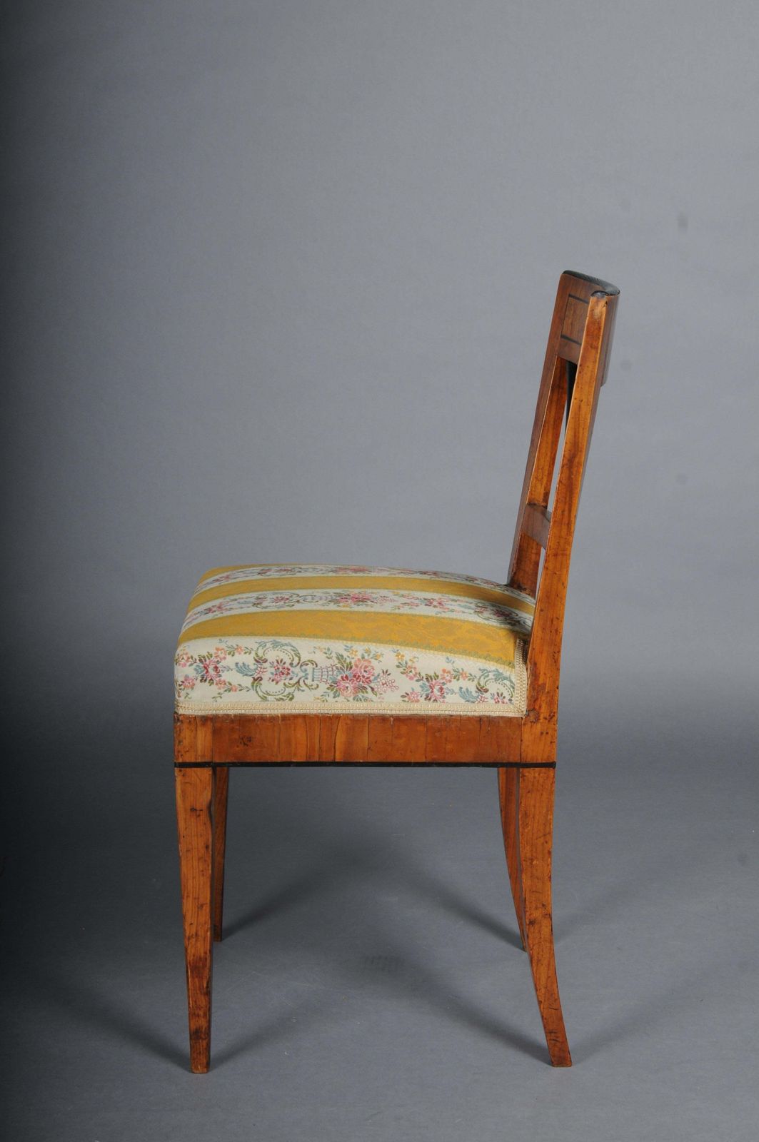 Furniture Set Of 4 Impressive Biedermeier Chairs Made Of Cherry Wood And Ebonized Around 1 photo
