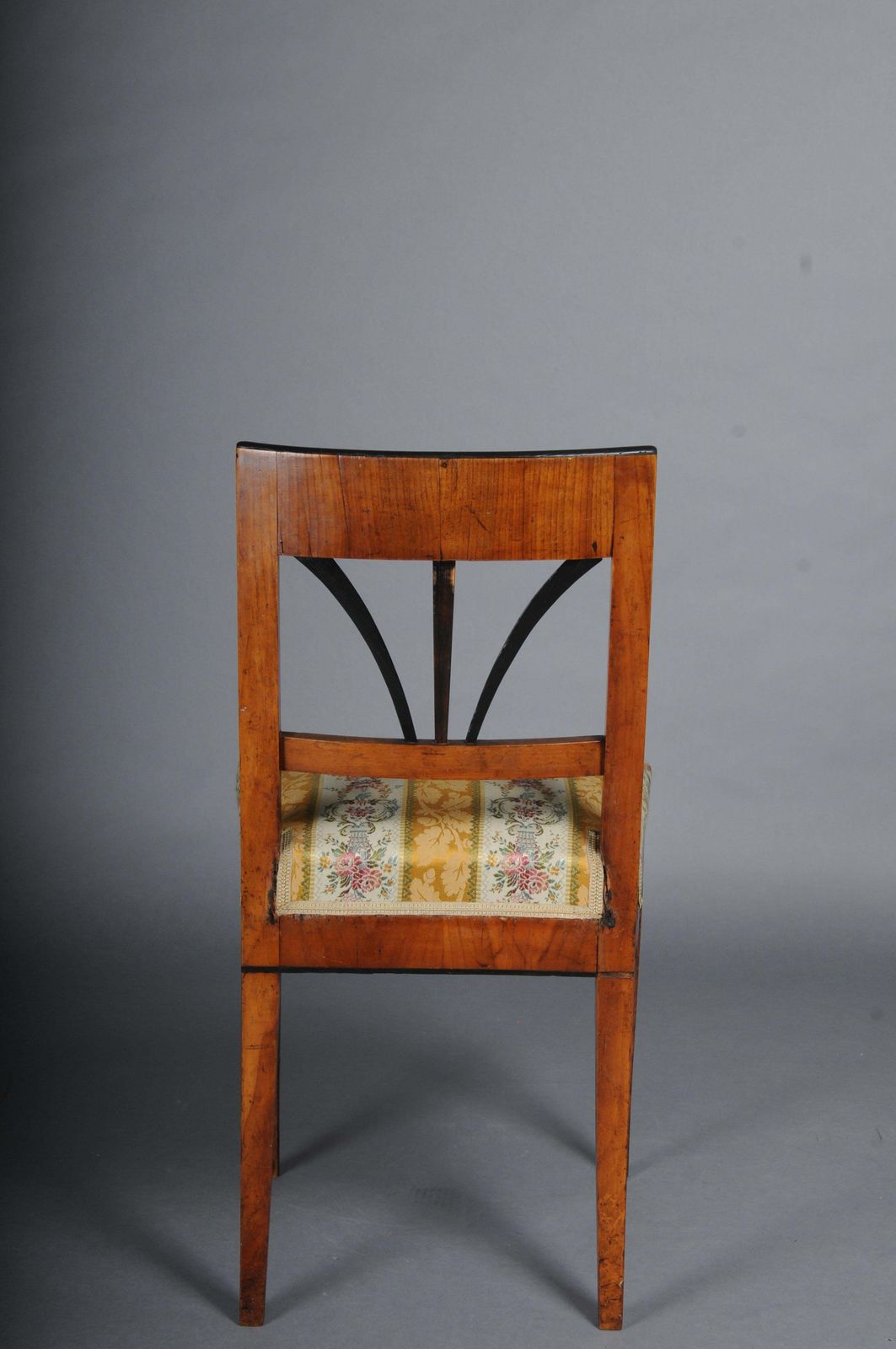 2610.0 Set Of 4 Impressive Biedermeier Chairs Made Of Cherry Wood And Ebonized Around 1 photo