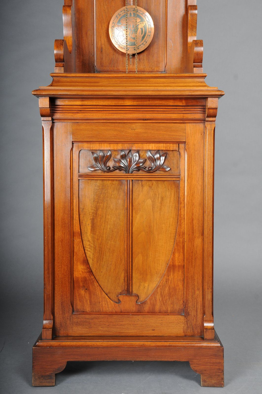 Antique Art Nouveau Grandfather Clock, Mahogany Germany, 1900 photo for sale