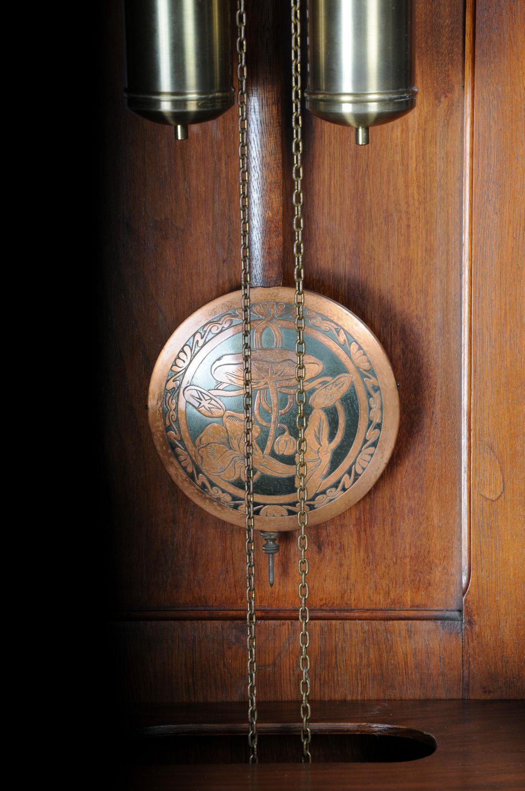 Antique Art Nouveau Grandfather Clock, Mahogany Germany, 1900 photo vinterior