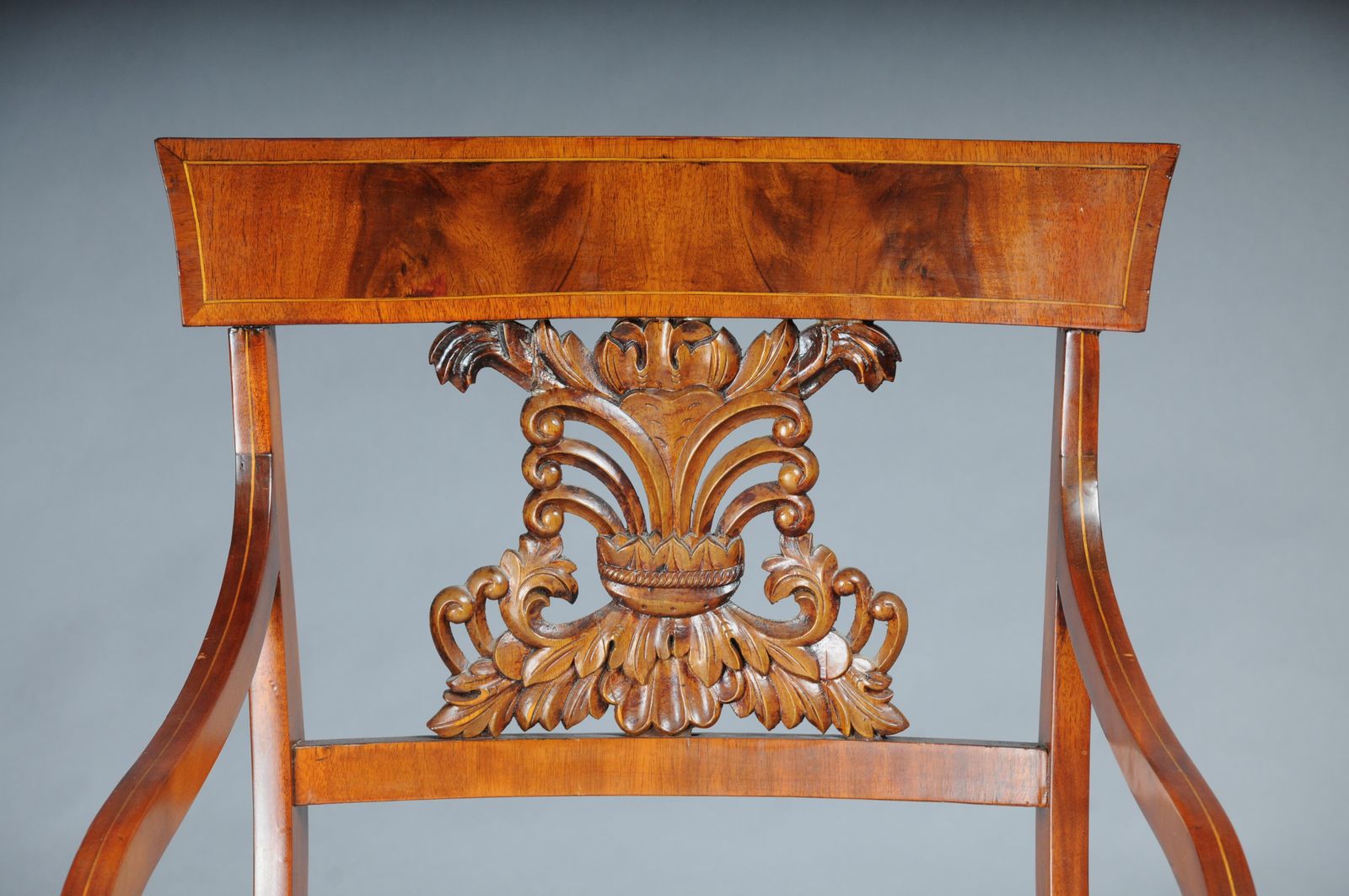 Set Of 4 Biedermeier Armchairs Around 1835, Mahogany photo vinterior