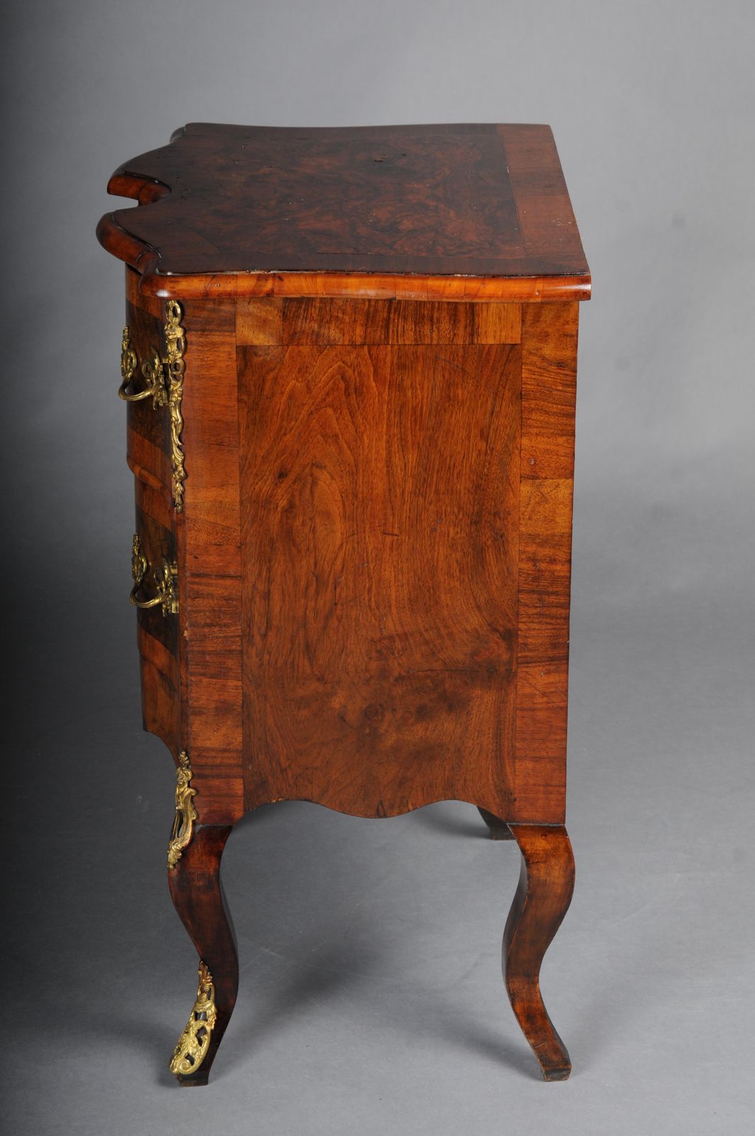 Antique Dresden Chest Of Drawers, Oak With Walnut Veneer, Around 1870 photo vinterior