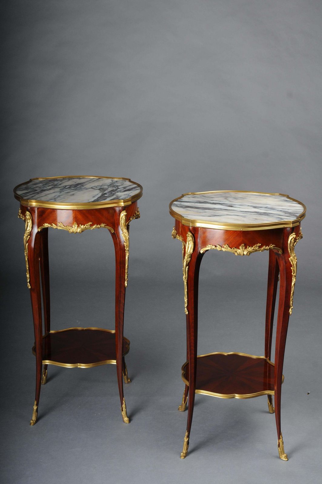 photo vintage 20th Century French Salon Side Table, Louis XV After F. Linke, Beech