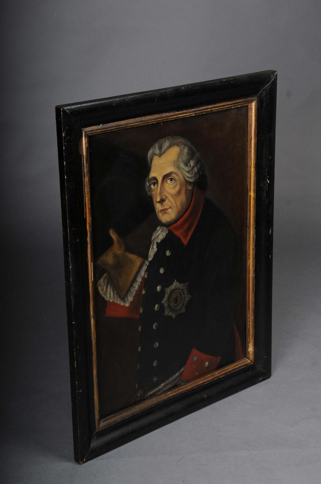 Antique Painting Of Frederick II/Frederick The Great After Anton Graff photo furniture