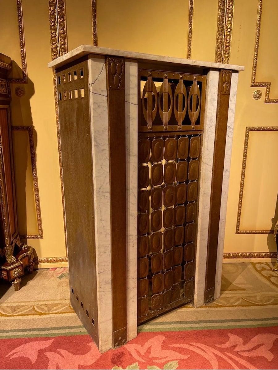 Unique Art Nouveau Heater Cladding / Fireplace Cladding photo for sale