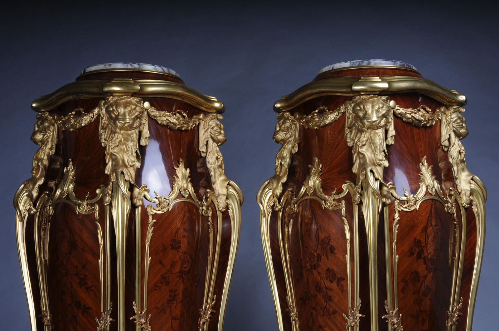20th Century Pair Of Ormolu Pedestals / Column After Joseph Emmanuel Zwiener photo for sale