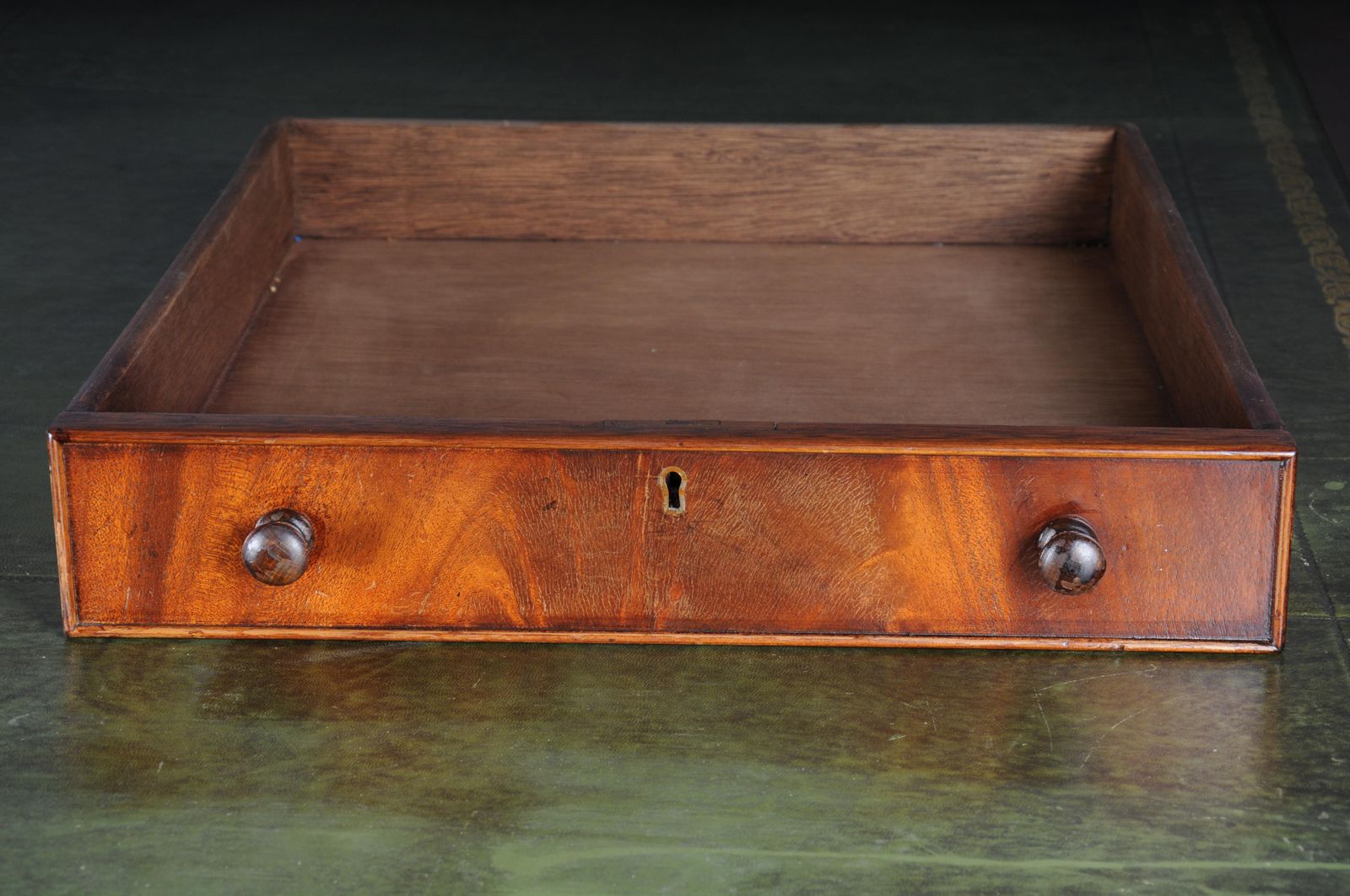 photo buy Classic English Partner Desk/Writing Desk 20th Century, Mahogany