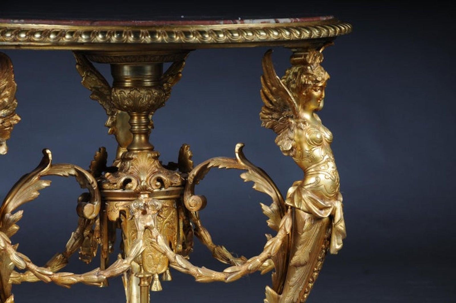 Empire Splendid French Saloon Table, Bronze Gilt photo buy