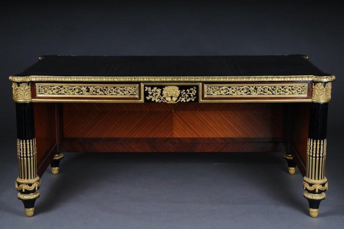 20th Century Imperial Bureau Plat / Writing Desk In The Style Of Louis XVI photo buy