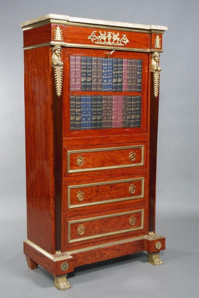 Extremely Decorative Secretary Empire Style With Dummies Books photo vinterior