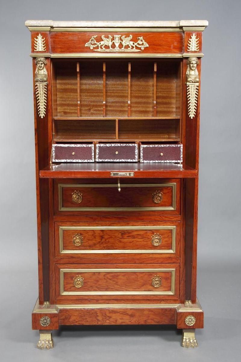 photo furniture Extremely Decorative Secretary Empire Style With Dummies Books