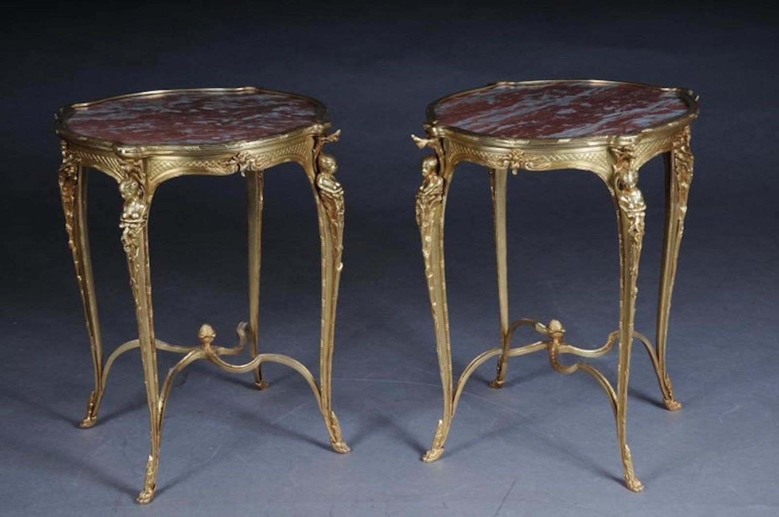 photo furniture Magnificent French Bronze Pompom Table Or Side Table To Zwiener, Napoleon III
