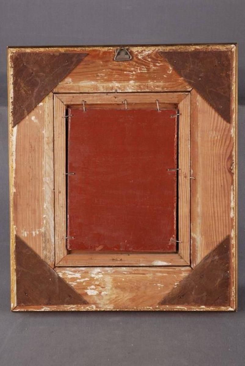 19th Century Biedermeier Oil Painting By Alex Hoenig photo for sale