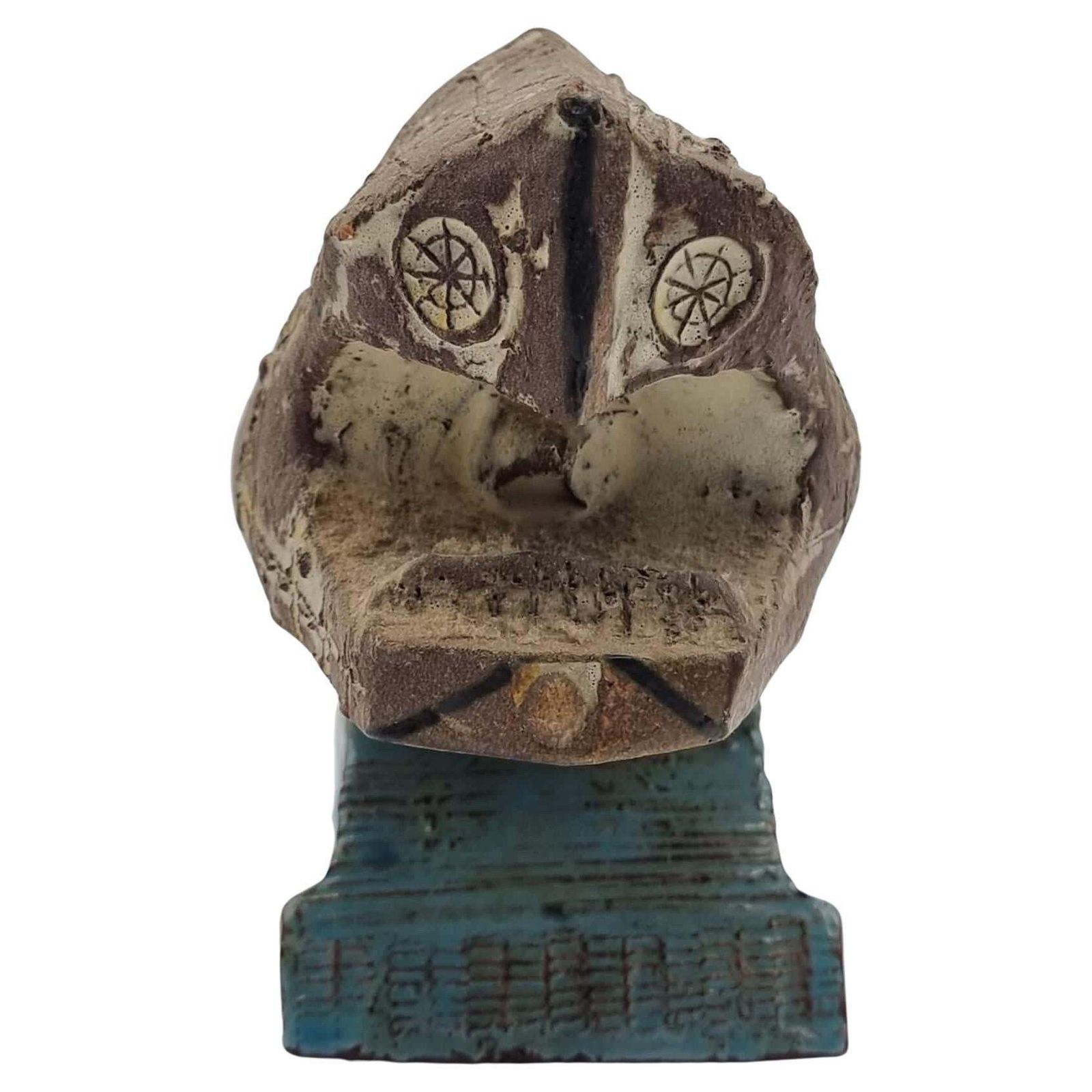 Antique Ceramic Fish Sculpture / Figure Signed Artist Gilbert Portanier France photo vinterior