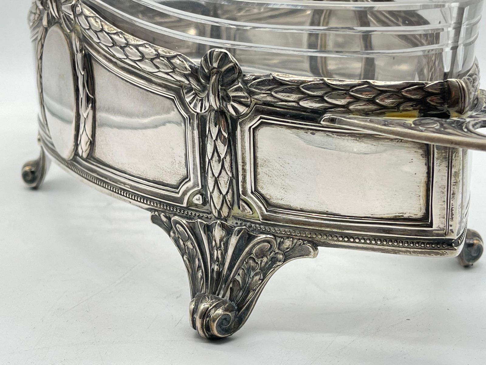 photo for sale Exclusive Jardiniere Neoclassicism Germany Planter Glass Insert Plant Pot