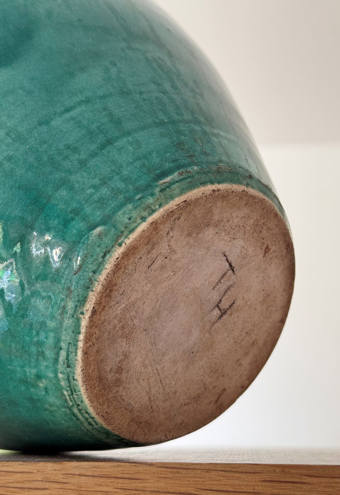 Studio Art Pottery Green Vase photo buy